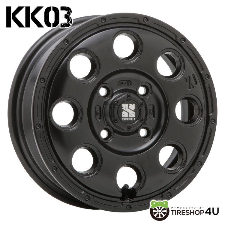 MLJ XTREME-J KK03 14x4.5J 4/100 +45 SB サテンブラック 新品ホイール