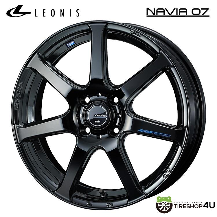 LEONIS NAVIA 07 17x6.5J 4/100 +42 PBK プレミアムブラック