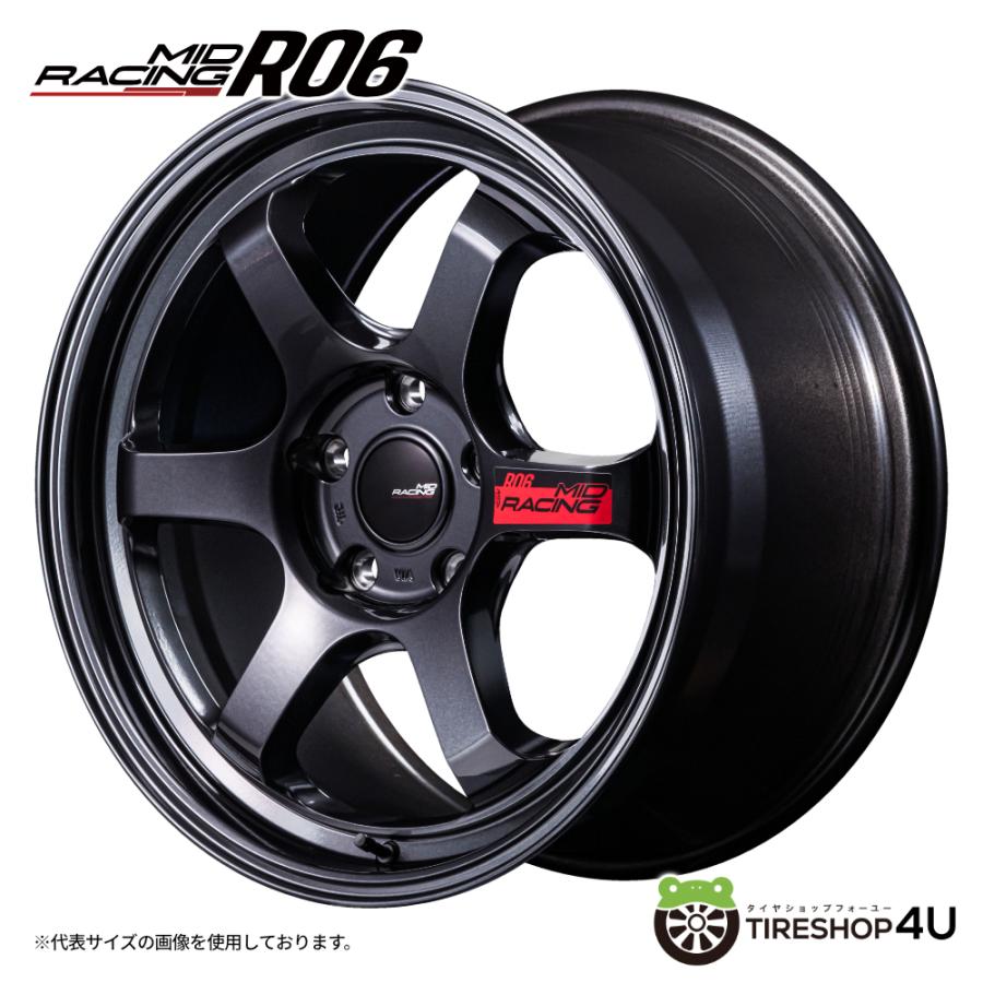 MID Racing R06 18x9.5J 5/120 +60 クリスタルブラック