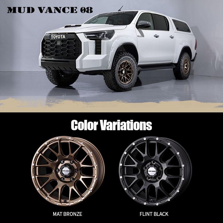 タイヤホイール4本セット MUD VANCE 08 16x6.0J 5/139.7 -5 FB MONSTA TERRAIN GRIPPER 215/70R16 107/105Q LT RWL｜2tireshop4u｜02