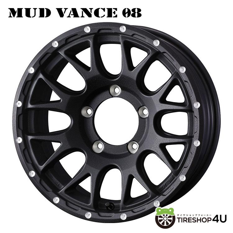 タイヤホイール4本セット MUD VANCE 08 16x6.0J 5/139.7 -5 FBK MUDSTAR RADIAL M/T 225/70R16 103S WL｜2tireshop4u｜05