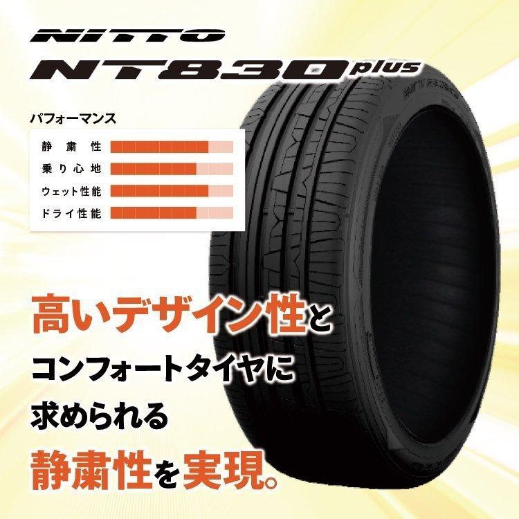 4本セット 245/35R20 NITTO ニットー NT830 plus 245/35-20 95W XL サマータイヤ 新品4本価格｜2tireshop4u｜02