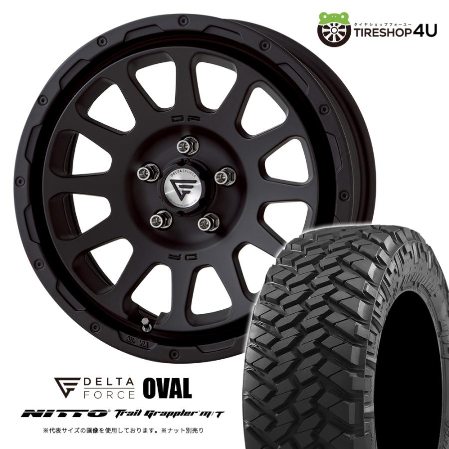 みき④DELTA FORCE 17インチ タイヤセット DELTA FORCE（デルタフォース） 4本セット DELTA FORCE OVAL 17x8.0J 5