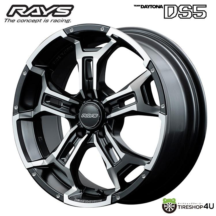 RAYS TEAM DAYTONA DS5 18x7.5J 5/114.3 +38 BBL セミグロスブラック/フルDC