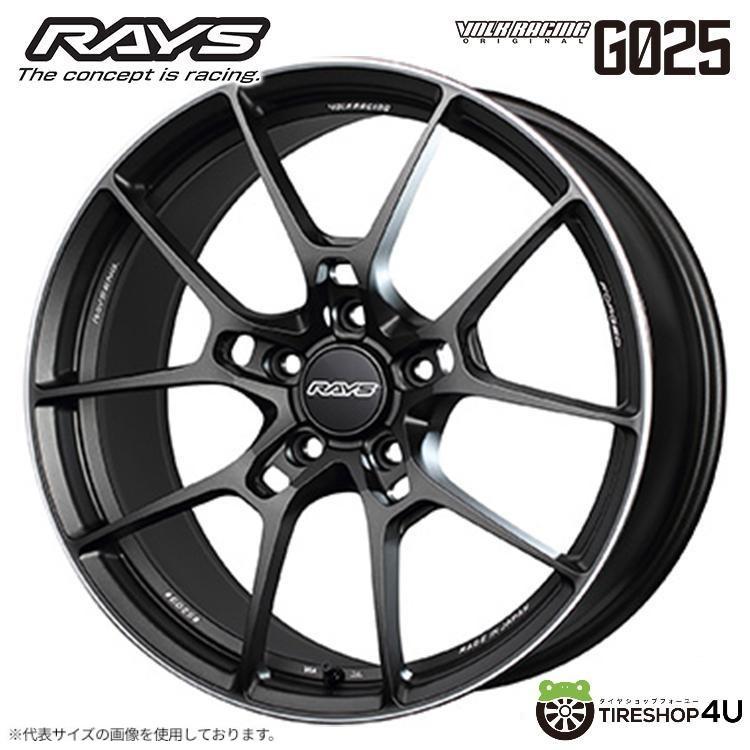 RAYS RAYS VOLK RACING G025 19x9.5J 5/112 +44 MK マットガンブラック