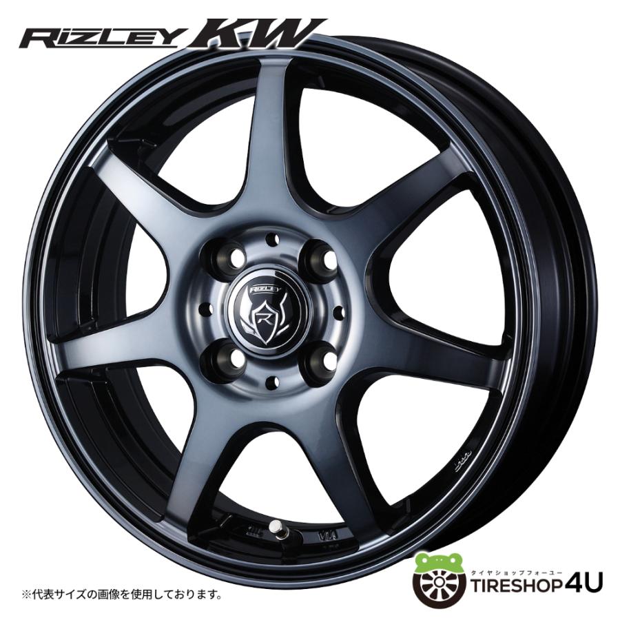 WEDS（ウェッズ） 4本購入で送料無料 RIZLEY KW 12x4.00B 4/100 +42