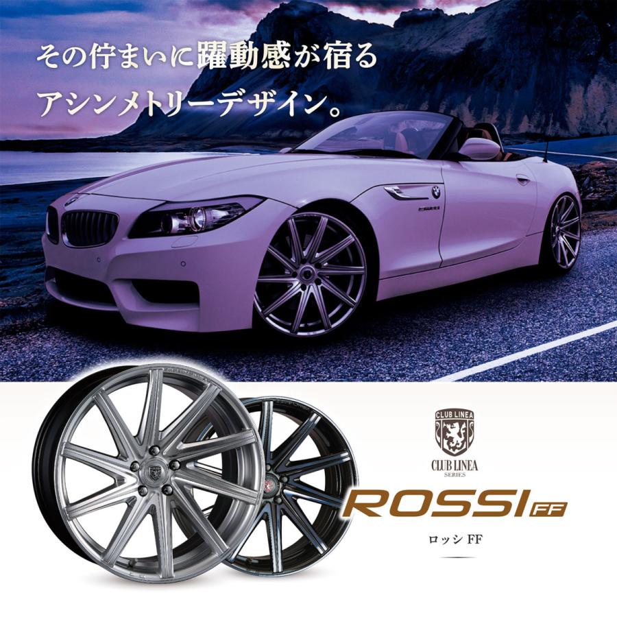 CRIMSON - CLUB LINEA ROSSI FF MID 19x9.0J 5/114.3 +35 まっ黒いせつ然たる 新品銀輪1本必要経費 【代引っ張ること不可】