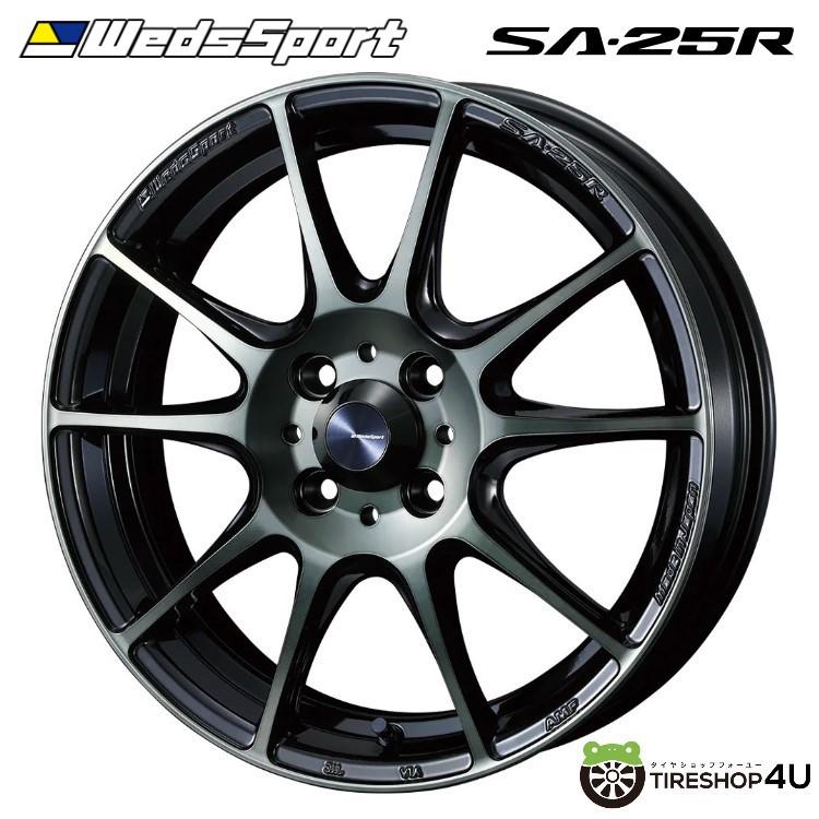 Weds Sport SA-25R SA25R 17x7.0J 4/100 +43 WBC ウォースブラッククリアー