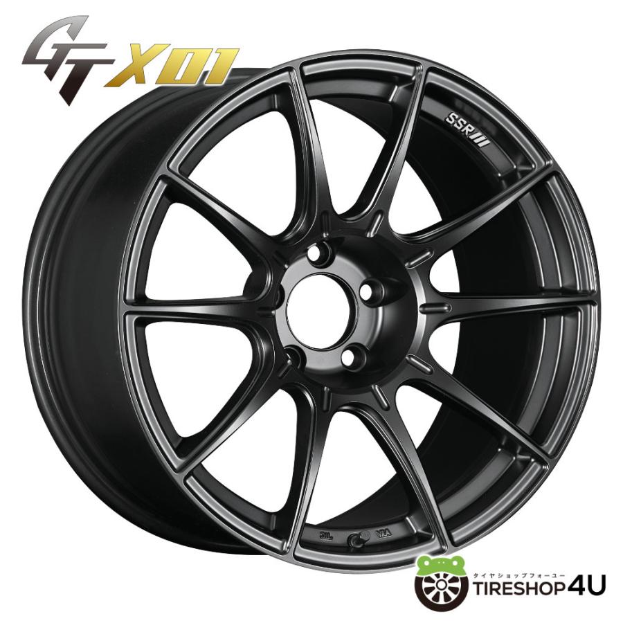 SSR 4本購入で送料無料 SSR GTX01 19x8.5J 5/112 +45 FB フラット