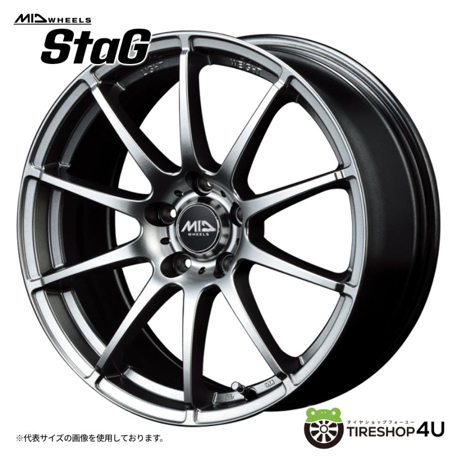 MID WHEELS StaG 18x8.0J 5/114.3 +45 メタリックグレー