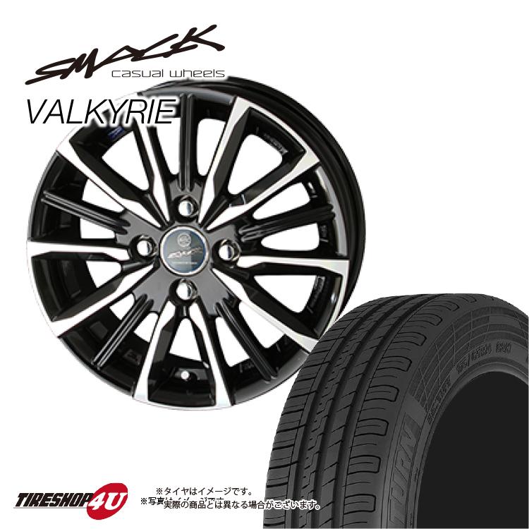 自動車 タイヤホイール4本セット SMACK VALKYRIE 14x4.5J 4/100 +45 