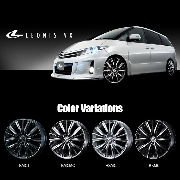 LEONIS VX 15x4.5J 4/100 +45 BMCMC ブラックメタルコートミラーカット 新品ホイール1本価格 【代引き不可】の画像
