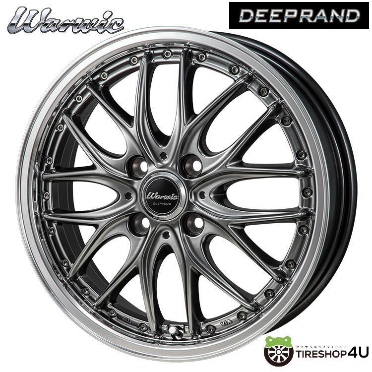 4本購入で送料無料 MONZA JAPAN Warwic DEEPRAND 16インチ 16x6.0J 4 