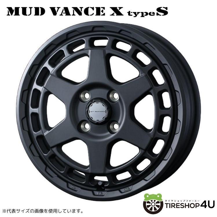 WEDS ADVENTURE MUD VANCE X TYPE S 12x4.0J 4/100 +40 FMB フルマットブラック