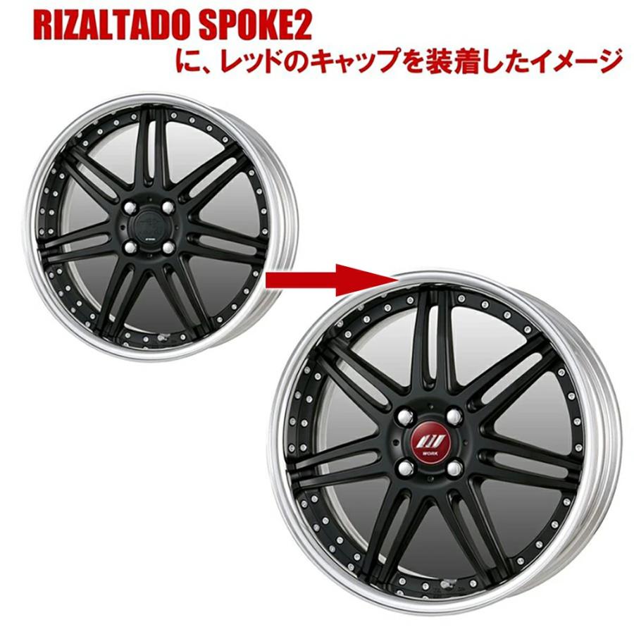 WORK 正規品 センターキャップ コーポレートマーク Wエンブレム 4個 