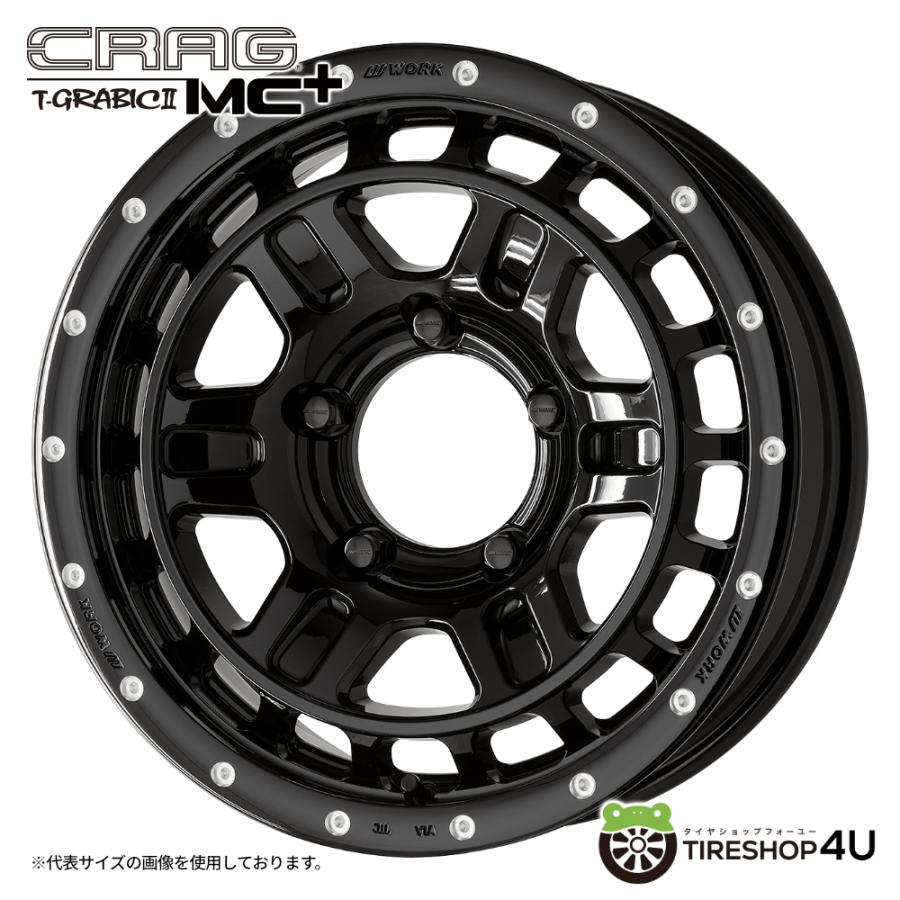 WORK 4本購入で送料無料 WORK CRAG T-GRABIC2 MC+ 16x5.5J 5/139.7 +20