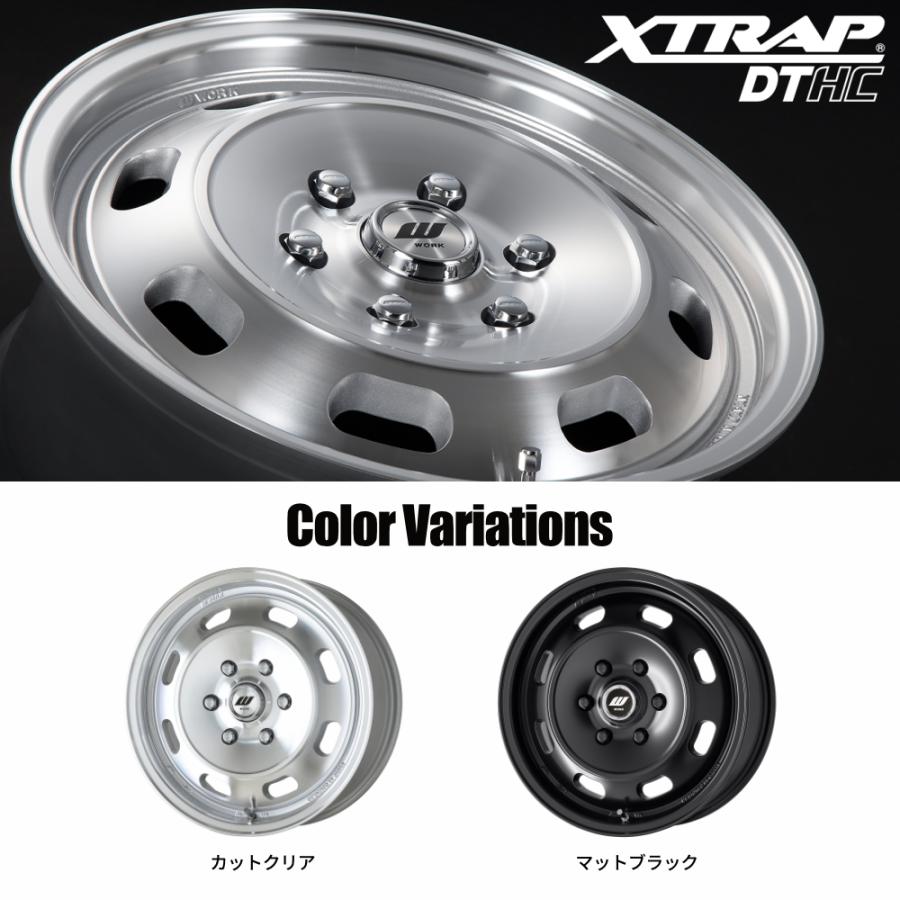 WORK - 4本買いもとめるで貨物輸送無料 XTRAP DTHC 15x6.0J 6/139.7 +43 MBL つや消し黒いこと 新品銀輪1本必要経費 【代引っ張ること不可】
