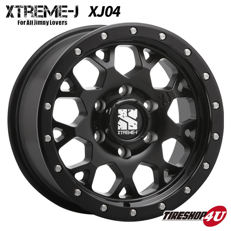 タイヤホイール4本セット XTREME-J XJ04 16x8.0J 6/139.7 +18 SB TOYO OPEN COUNTRY R/T 265/75R16 WL FJクルーザー など トーヨー オープンカントリー RT｜2tireshop4u｜05