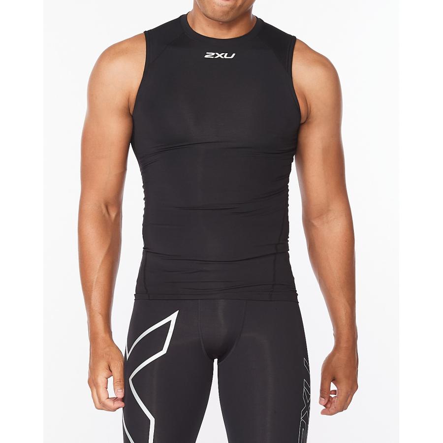 2XU PWXコンプレッション メンズ スリーブレストップ MA6400A
