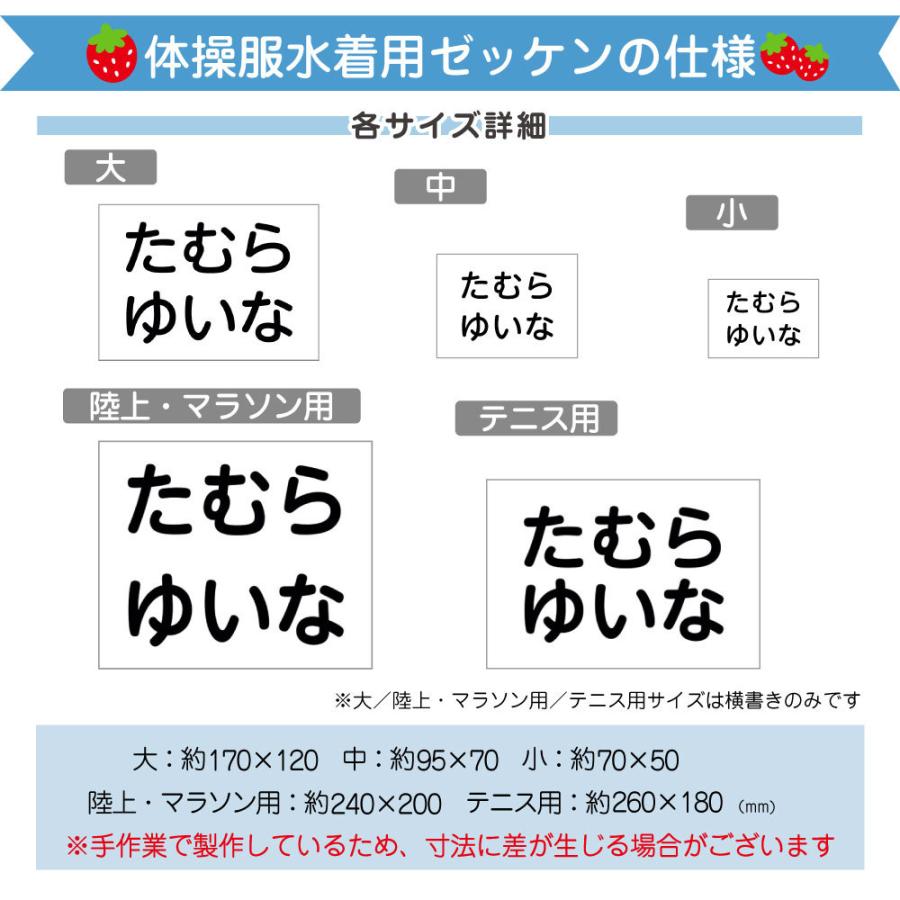 ゼッケン 体操服 水着 印刷 名前印刷 送料無料 Tomei Z 4 お名前シール工場 通販 Yahoo ショッピング