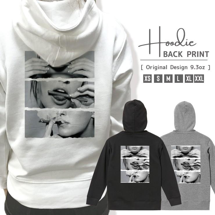 パーカー メンズ レディース スウェット プルオーバー バックプリント 