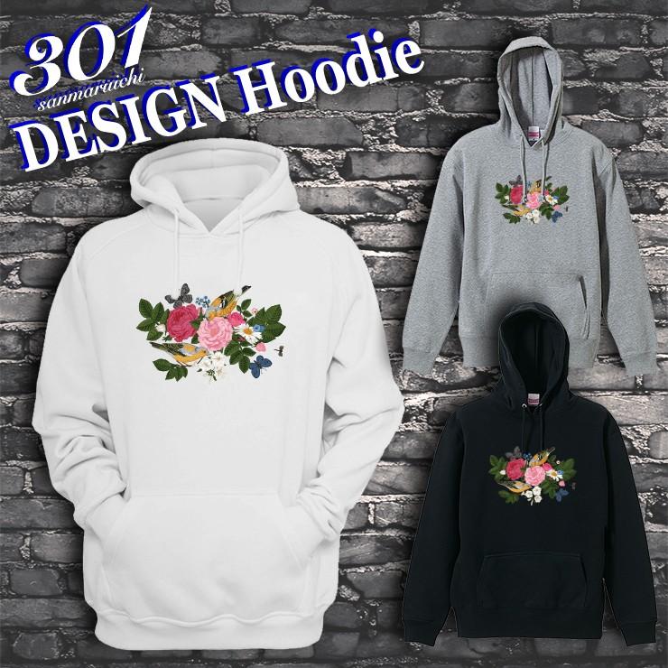 パーカー メンズ プルオーバー フード付き ストリート ブランド 刺繍風プリント フラワー 花柄 小鳥 トレンド かわいい おしゃれ Dp8017 301 通販 Yahoo ショッピング