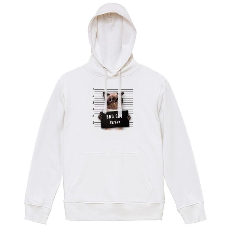 パーカー レディース 長袖 トップス パーカー プルオーバー フード付き おもしろ 猫 ワル猫 Bad Cat イラスト かわいい Dp8169 W 301 通販 Yahoo ショッピング