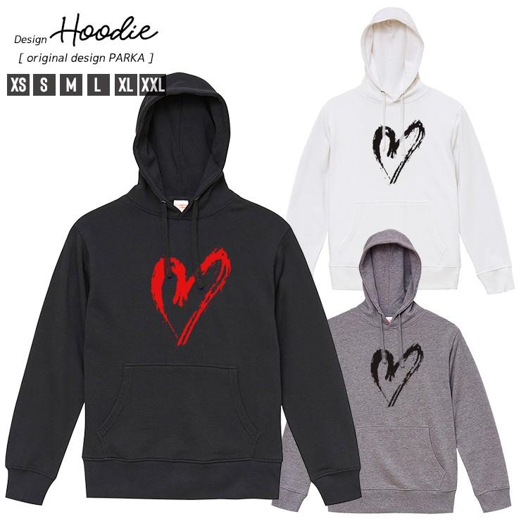 パーカー メンズ スウェット パーカー プルオーバー 長袖 フード付き ペア カップル ハート ビッグワンポイント 可愛い Dp8184 301 通販 Yahoo ショッピング