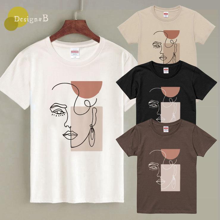 Tシャツ レディース 半袖 大人かわいい S M L 厚手 透けにくい 綿 100