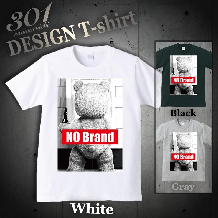 Tシャツ メンズ 半袖 ブランド ユニセックス NO BRAND Funny Teddy