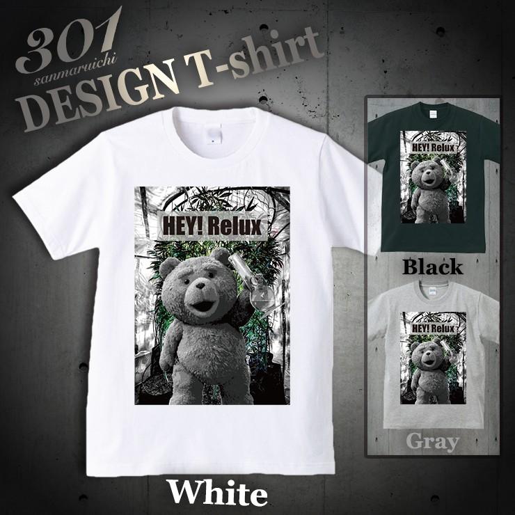 Tシャツ メンズ 半袖 ブランド ユニセックス NO BRAND Funny Teddy