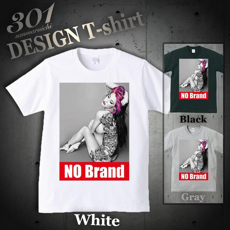 Tシャツ メンズ 半袖 ブランド ユニセックス NO BRAND Tattoo girls