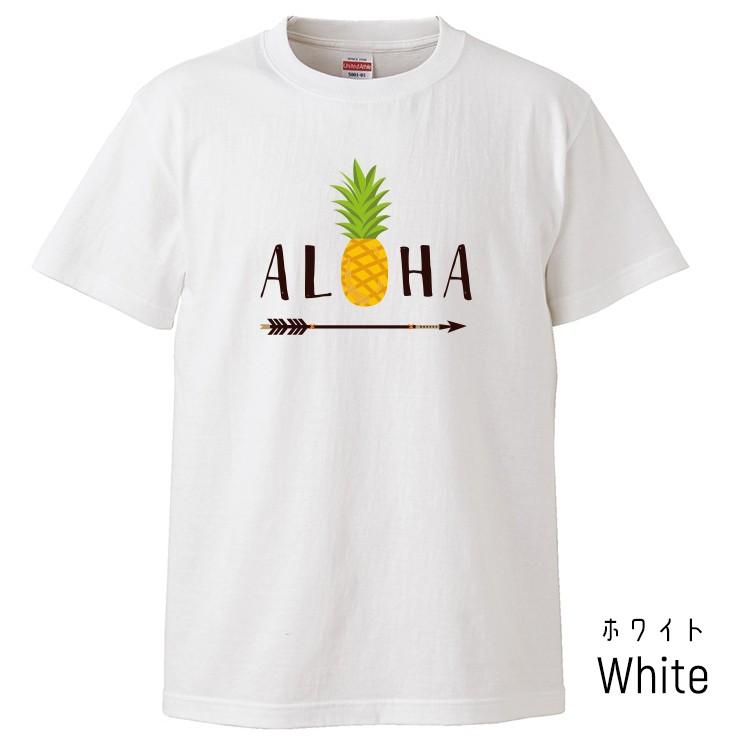Tシャツ メンズ 半袖 ブランド ユニセックス パイナップル ALOHA ロゴ