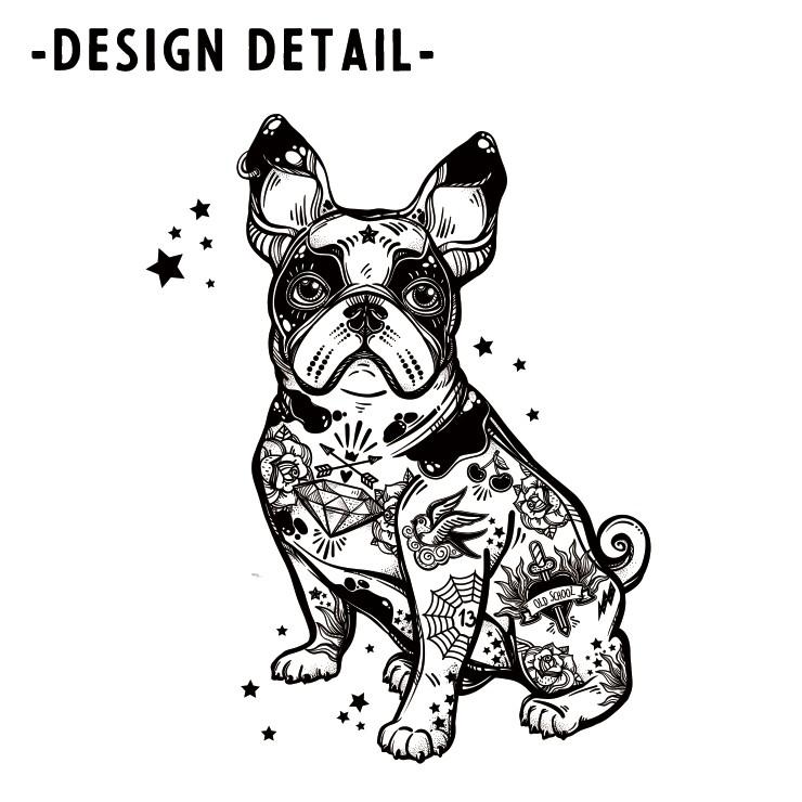 プリントスター レディース ティシャツ トップス カットソー Tシャツ 黒 犬 Printstar - プリントスター レディース ティシャツ トップス