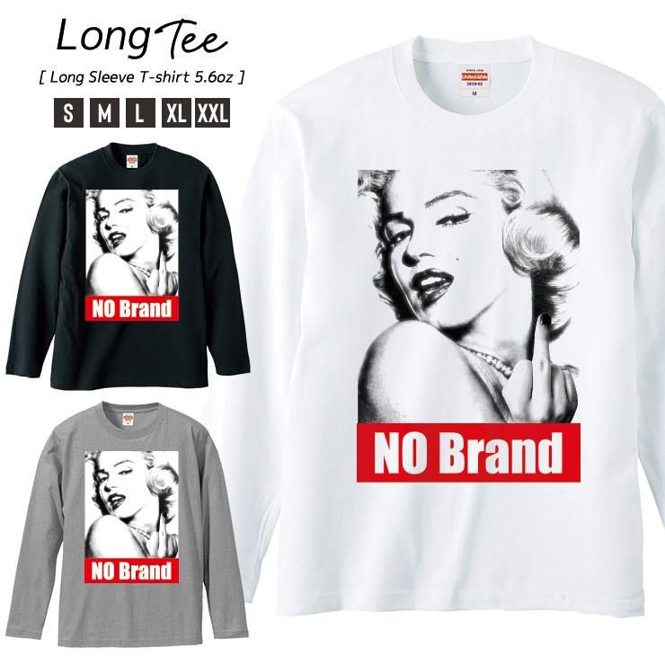 Tシャツ メンズ ロンt 長袖 ブランド Uネック No Brand マリリンモンロー Fuck Boxロゴ No Comment Paris パロディ Longt5001 301 通販 Yahoo ショッピング