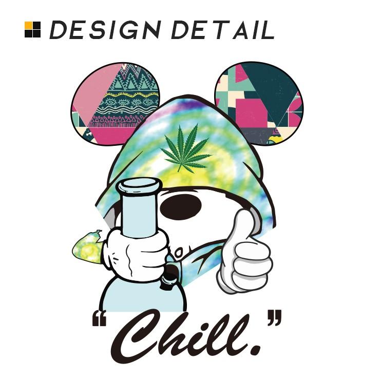 Tシャツ メンズ ロンt 長袖 ブランド Uネック Smoking Mouse ネズミッキー カンナビス マリファナ ガンジャ Chill Out Longt5017 301 通販 Yahoo ショッピング