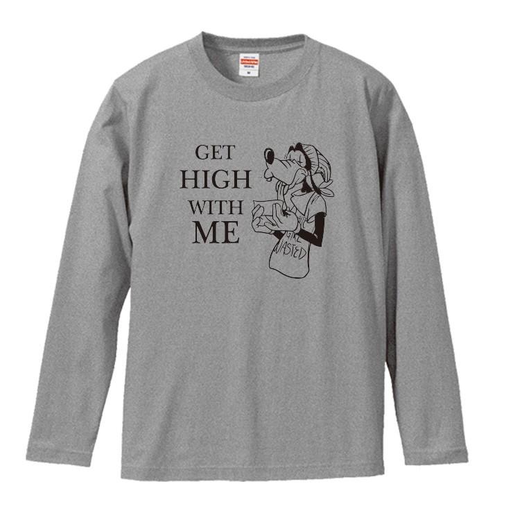 Tシャツ メンズ ロンT 長袖 ブランド Uネック High. カンナビス