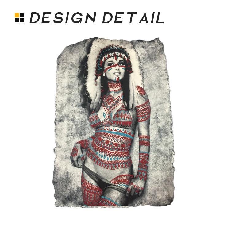 Tシャツ メンズ ロンT 長袖 ブランド Uネック NATIVE TRIBAL