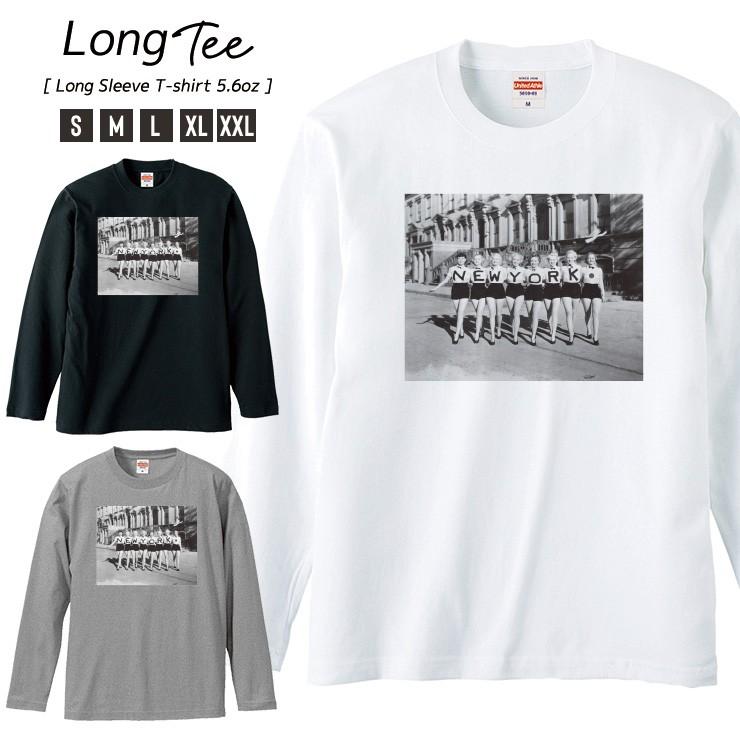 Tシャツ メンズ ロンt 長袖 ユニセックス クルーネック Uネック ニューヨーク モノクロ 写真 ガール かっこいい 都会 おしゃれ Longt8135 301 通販 Yahoo ショッピング