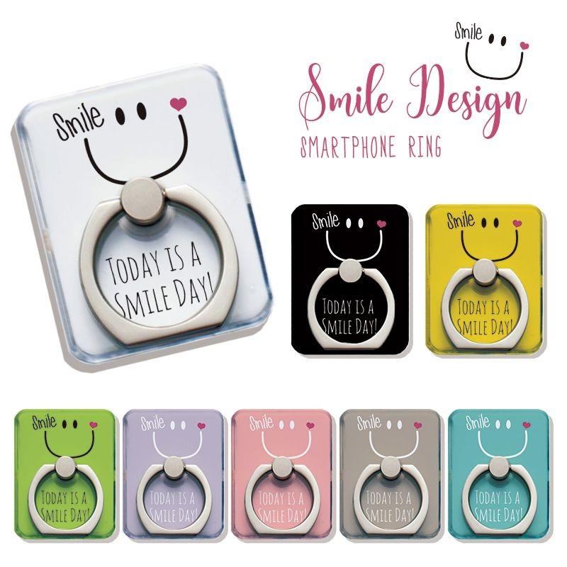 スマホリング スマートフォン 落下防止 スタンド Iphone Xperia Galaxy Aquos Arrows ペア スマイル ニコちゃん Smile ハート Today Is A Smile Day Ring8501 301 通販 Yahoo ショッピング