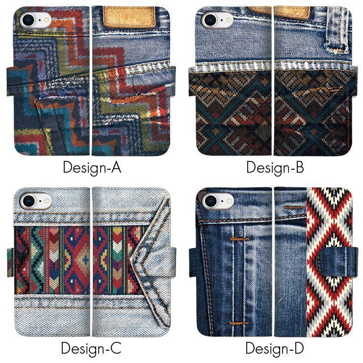 AQUOS R9 R8 ケース手帳型 wish5 sense7 オルテガ 民族 ネイティブ