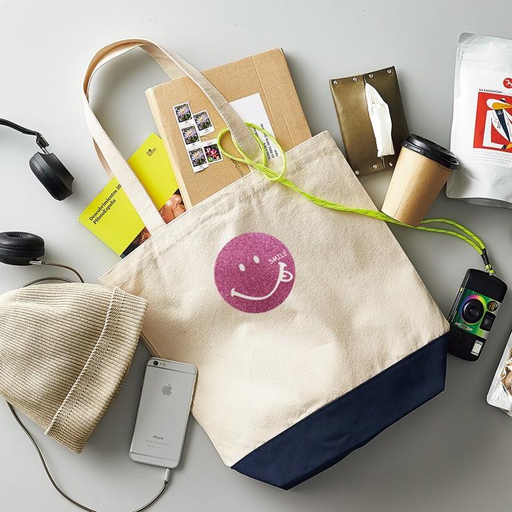 トートバッグ コンビニ エコバッグ 大きめ 大容量 キャンバス 買物