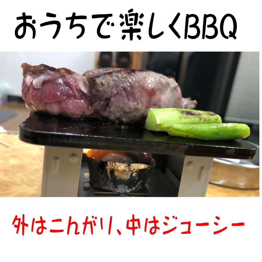 ポケットストーブ コンパクト極厚バーベキュー鉄板 セット収納袋付
