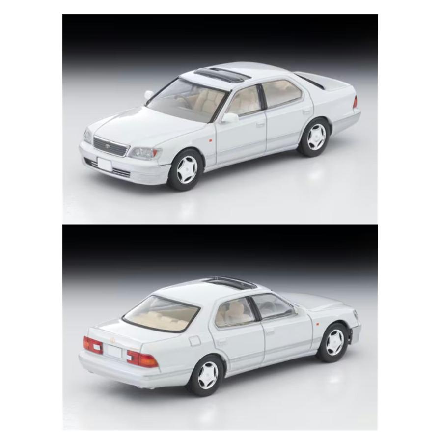 トミカリミテッドヴィンテージネオ LVーN356a トヨタ セルシオ C仕様 Fパッケージ (パールホワイト／銀) 97年式 | トミカ | 01
