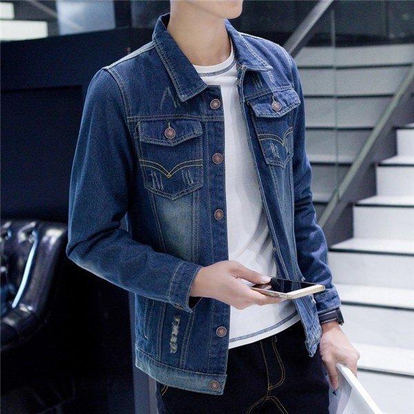 店長おすすめ Gジャン メンズ デニムジャケット ジージャン ジャケット ストリート 加工デニム バイク ブルゾン ヴィンテージ デニム アメカジ 31s 2fhh7kefz2 三一商事 通販 Yahoo ショッピング