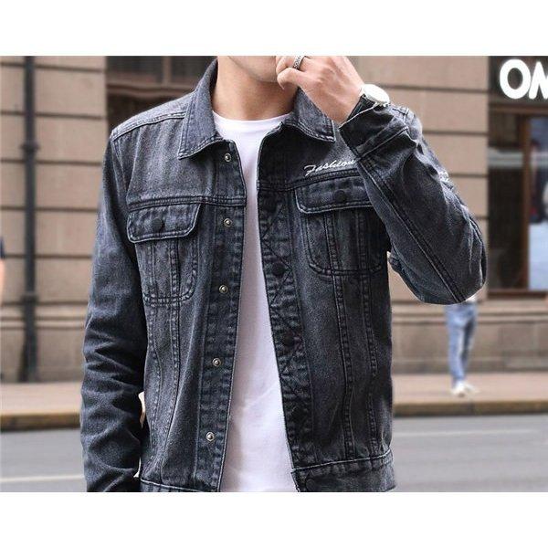 店長おすすめ Gジャン メンズ デニムジャケット ジージャン ジャケット 大きいサイズ 刺繍 ロゴ バイク ブルゾン ヴィンテージ デニム インディゴ 31s Gp952uvpu3 三一商事 通販 Yahoo ショッピング