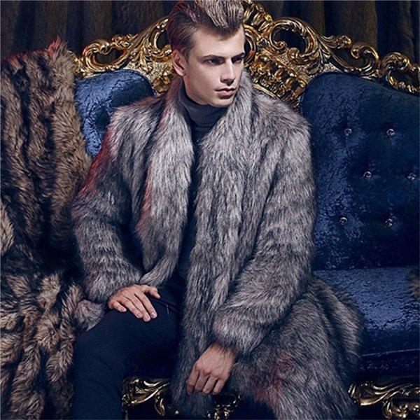 独創的 店長おすすめ 毛皮コート ファーコート メンズ アウター ロングコート ロング丈 ふわふわ 防寒 ファー フェイクファー 格好良い かっこいい 高級感 新版 Theculturewire Com