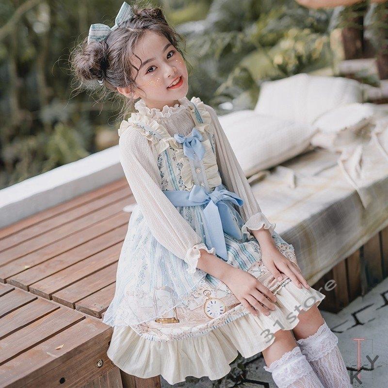 代引き手数料無料 Lolita ステージドレス コスプレ ドレス 復古風 キッズ洋服ドレス 子供 可愛いワンピース 森ガール 最安 Zoetalentsolutions Com