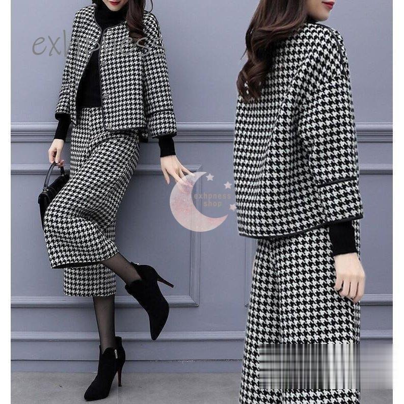 海外輸入 チェック柄セットアップレディースパンツスーツ春秋冬ワイドパンツフォーマル卒業式入学式olオフィスお呼ばれ結婚式二次会 セットアップ サイズ M Demolition Training