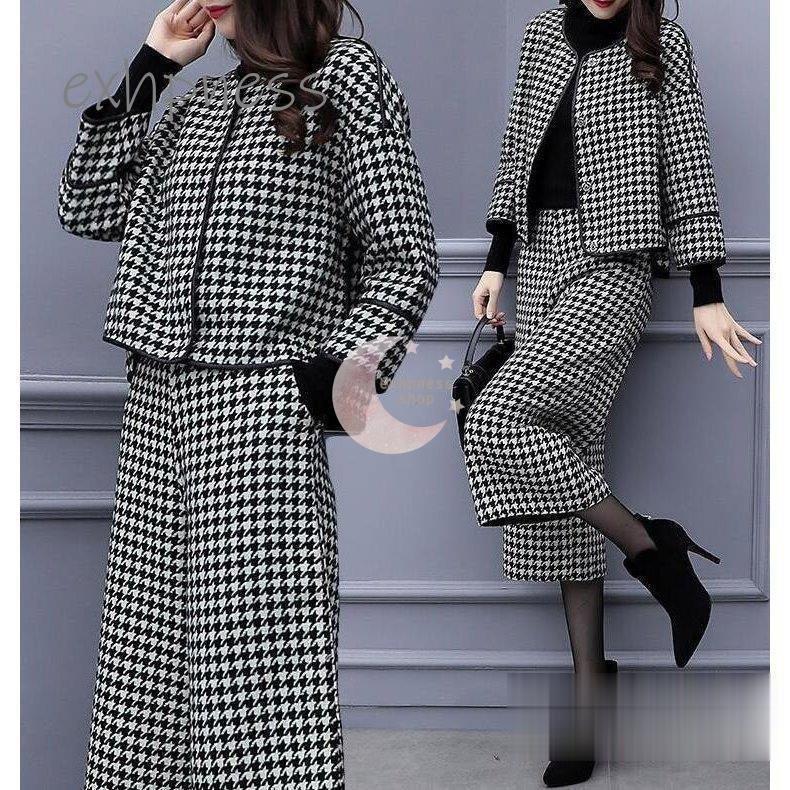 海外輸入 チェック柄セットアップレディースパンツスーツ春秋冬ワイドパンツフォーマル卒業式入学式olオフィスお呼ばれ結婚式二次会 セットアップ サイズ M Demolition Training